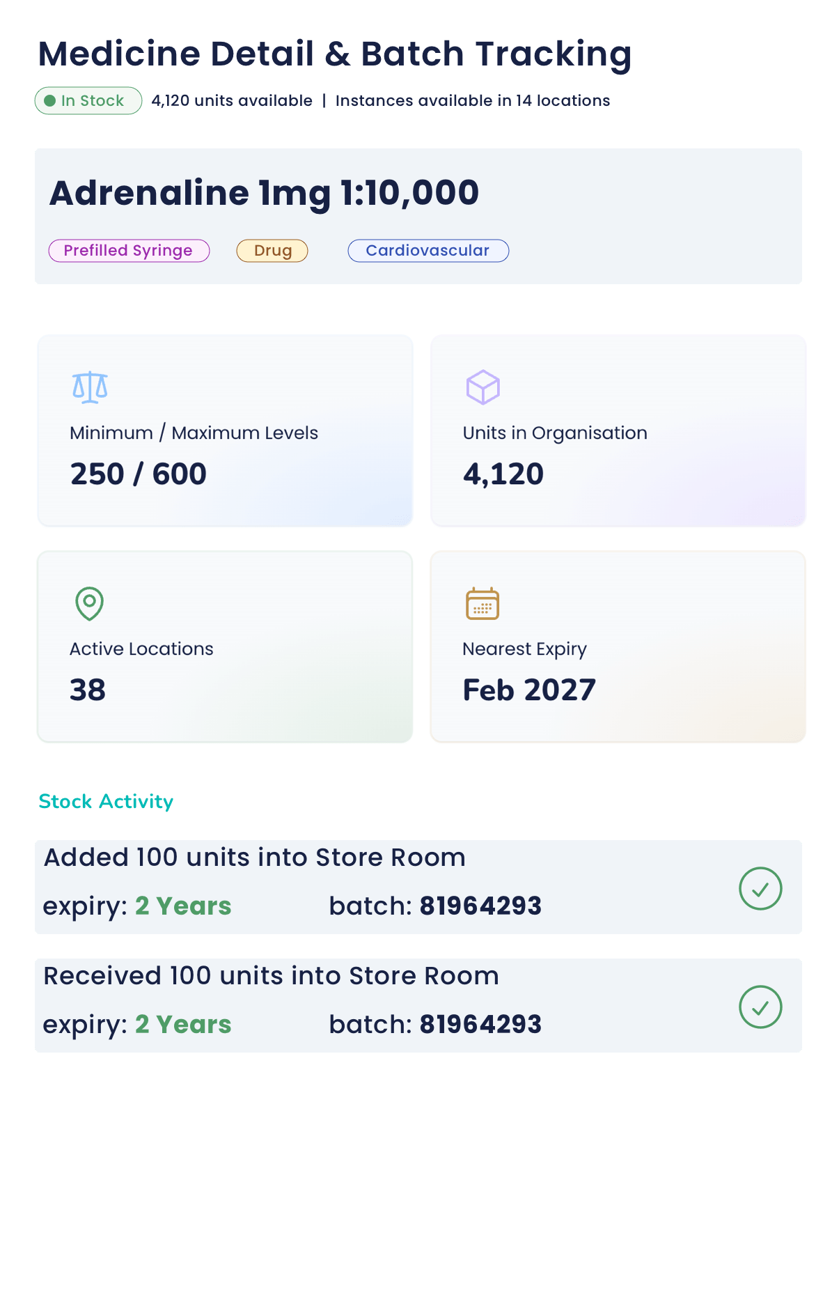 Salvify stock check screenshot